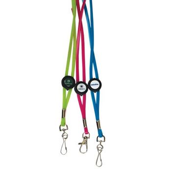 Picture of Jellybean domed lanyard with snap with full colour dome