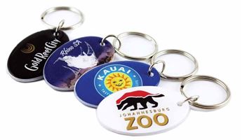 Picture of Oval Plexi Keyring With Full Colour Print