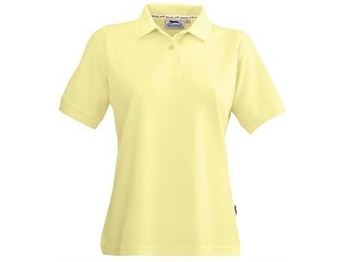 Picture of Crest Ladies Golf Shirt - Yellow & Brown Only