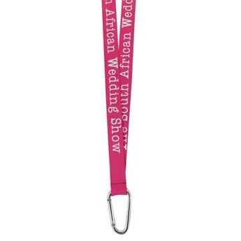 Picture of Carabiner Petersham Lanyard With 1 Col Print