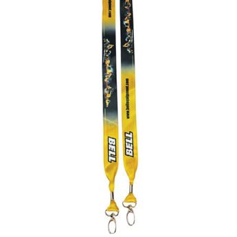 Picture of Dye Sublimation Satin Open Lanyard With Double Clip