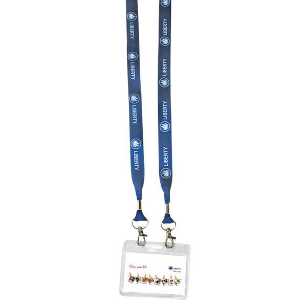 Picture of 20mm Dye Sublimated Satin Lanyard with Pouch 