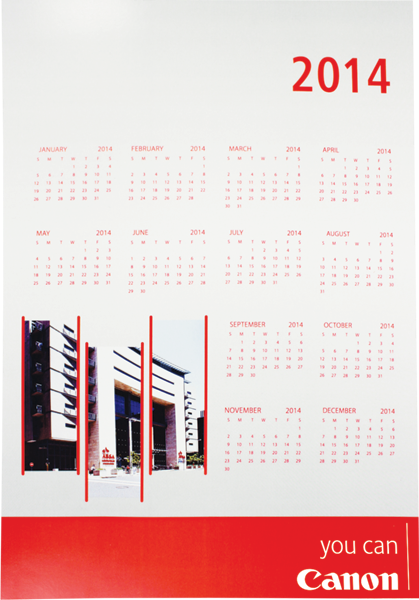 Picture of Wall Calendar (1 page) (A3)