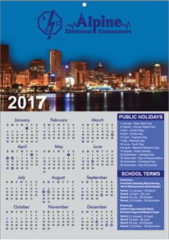 Picture of Wall Calendar (1 page) (A5)