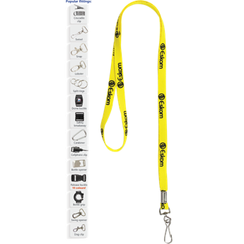 Screen Printed Narrow Lanyard, LAN101