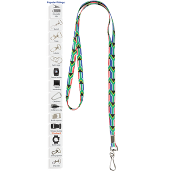 Dye Sublimated Narrow Lanyard, LAN102