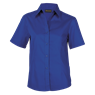 Ladies Brushed Cotton Twill Blouse Short Sleeve , LL-TWILL