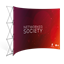 2250 X 3000 Curved Banner Wall, Curved Banner Wall, Pop Up Banner Wall Curved