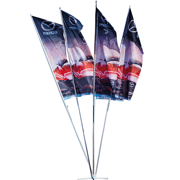 4 Pole Cluster Flags/Flag Fountain