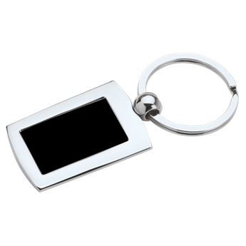 Metal Keychain With Indent For Dome, BK0036