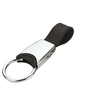 Metal Keychain With Silicone Strap, BK0022