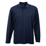 Mens 175g Pique Knit Long Sleeve Golfer, 175-LONG