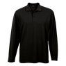 175g Pique Knit Long Sleeve Golfer Mens, 175-LONG
