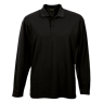 Mens 175g Pique Knit Long Sleeve Golfer, 175-LONG