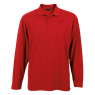 175g Pique Knit Long Sleeve Golfer Mens, 175-LONG