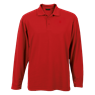 Mens 175g Pique Knit Long Sleeve Golfer, 175-LONG