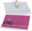 Conference Badge With Pin & Clip, POU012 
