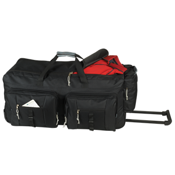 Dual Front Pocket Rolling Travel Duffel,BB0161