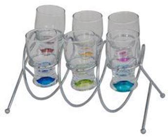 Spiral Stand & Shot Glasses, P2370