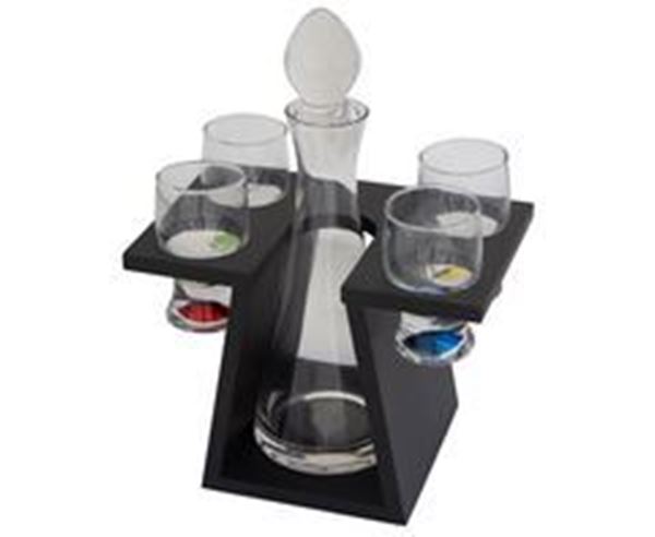 Decanter & Shot Glasses, P2371