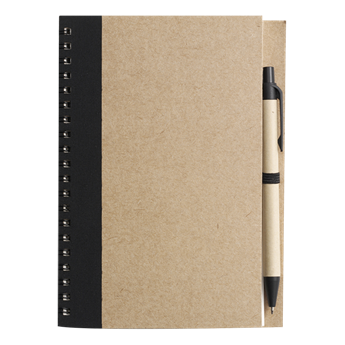 Recycled Spiral Notebook And Pen, BF2715