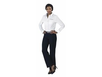 US Basic Huntington Ladies Long Sleeve Shirt, BAS-3425