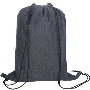 Nava Denim Drawstring Bag, BAG080