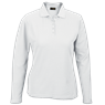 175g Pique Knit Long Sleeve Golfer Ladies, L175-LONG