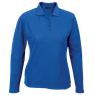 175g Pique Knit Long Sleeve Golfer Ladies, L175-LONG