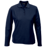 Ladies 175g Pique Knit Long Sleeve Golfer, L175-LONG