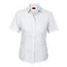 Basic Poly Cotton Blouse Short Sleeve Ladies, LL-PLA