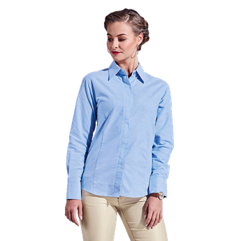 Ladies Oxford Blouse Long Sleeve, LLL-OX 