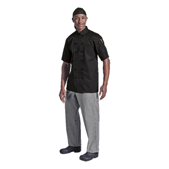 Mens Savona Short Sleeve Chef Jacket, BC-SAV