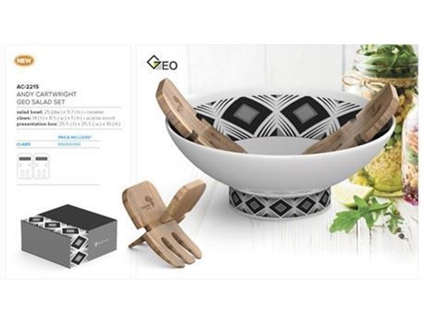 Andy Cartwright Geo Salad Set, AC-2215