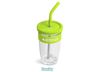 Kooshty Slurp Glass Kup & Stainless Steel Straw, KOOSH-9000