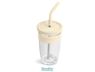 Kooshty Slurp Glass Kup & Stainless Steel Straw, KOOSH-9000