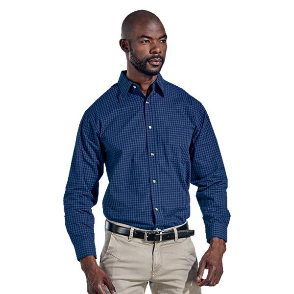 Mens Pioneer Check Lounge Long Sleeve, LLO-PI