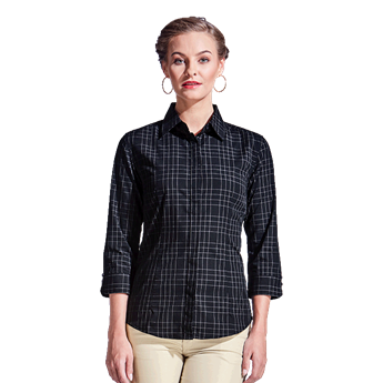 Ladies Hamilton Check Blouse, LL-HAM