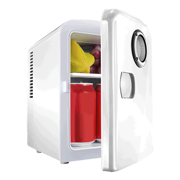 6 Can Mini-Fridge With Built In Bluetooth Speaker, BC0049