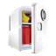 6 Can Mini-Fridge With Built In Bluetooth Speaker, BC0049