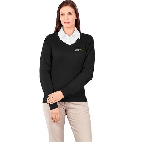 Ladies Long Sleeve Peru V-Neck Jersey, ALT-PRLL