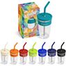 Kooshty Slurp Glass Kup & Stainless Steel Straw, GF-KS-635-B