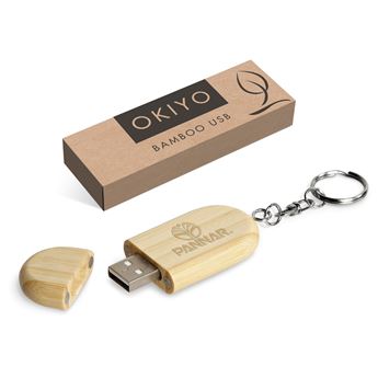 Okiyo Benkyou Bamboo Memory Stick - 8GB, USB-7490