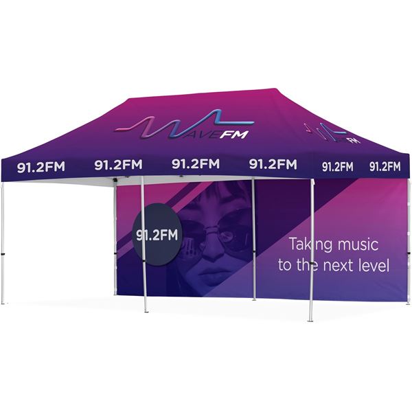 Ovation Gazebo 6M X 3M - 1 Long Full-Wall Skin, DISPLAY-2011