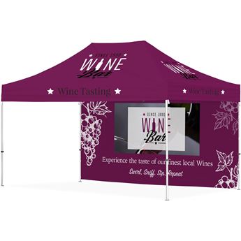 Ovation Gazebo 4.5M X 3M - 1 Long Full-Wall Skin, DISPLAY-2082