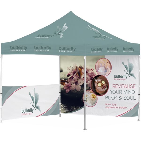 Ovation Gazebo 3M X 3M - 1 Half-Wall Skin - 1 Full-Wall Skin, DISPLAY-2074