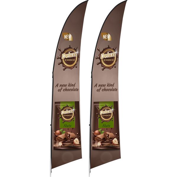 Legend 3M Arcfin Single-Sided Flying Banner (Set Of 2), DISPLAY-7023