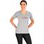 Ladies Michigan Melange V-Neck T-Shirt, 9003