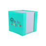 Square Plastic Paper Cube Holder, 500, Paper cube holder