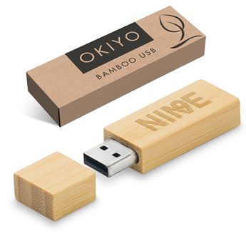 Okiyo Komorebi Bamboo Memory Stick - 16GB, USB-7406